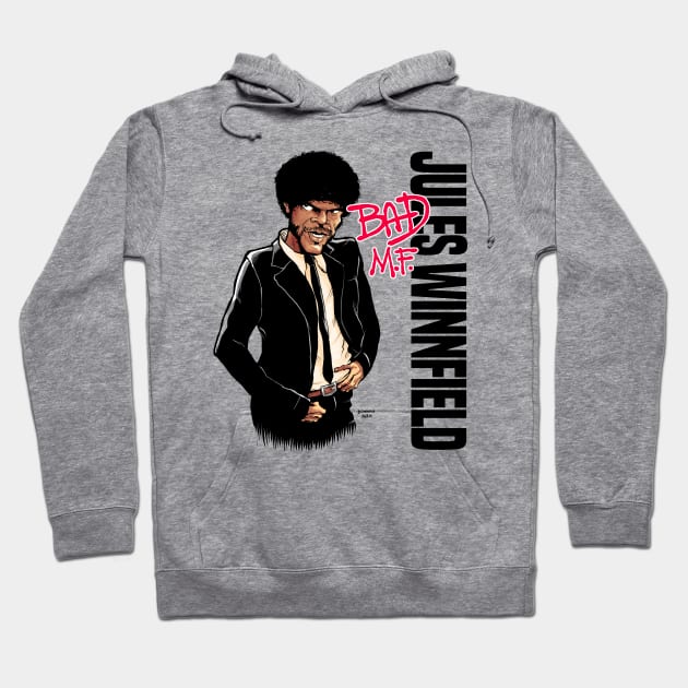 Jules Winnfield: Bad M.F. Hoodie by DonovanAlex